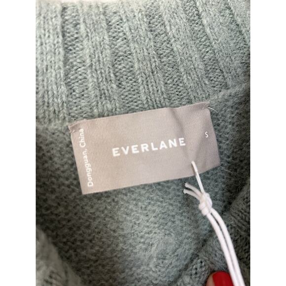 NWT Everlane The Alpaca Pom-Pom Turtleneck Sweater Size Small Wool - Picture 8 of 14